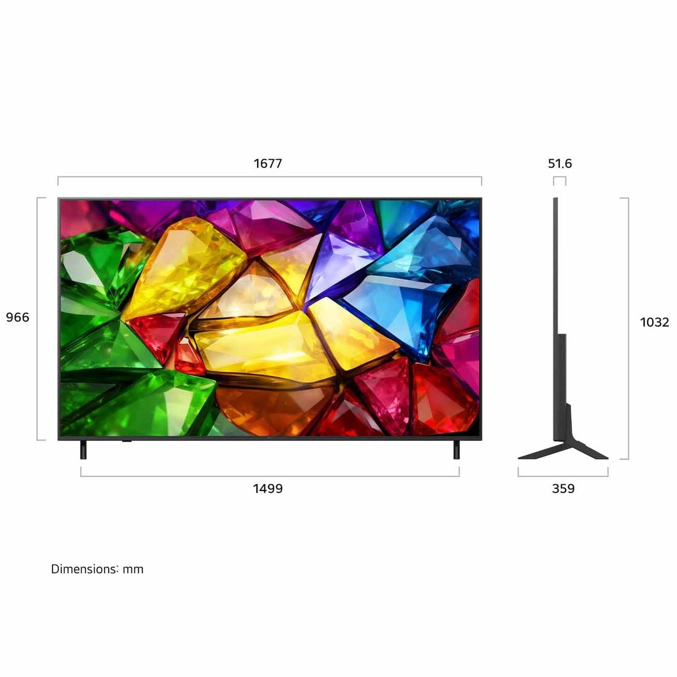 75MRGB86BSA 75" MINI RGB EVO 4K SMART TV / FREE XBOOM STAGE 301 SPEAKER REDEEM FROM LG