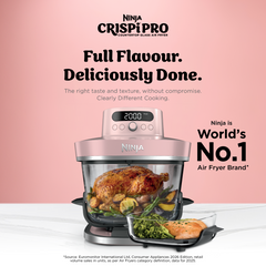 AS101 CRISPI PRO GLASS AIRFRYER | Free Ninja CleanCrisp Cookware Worth $49.99