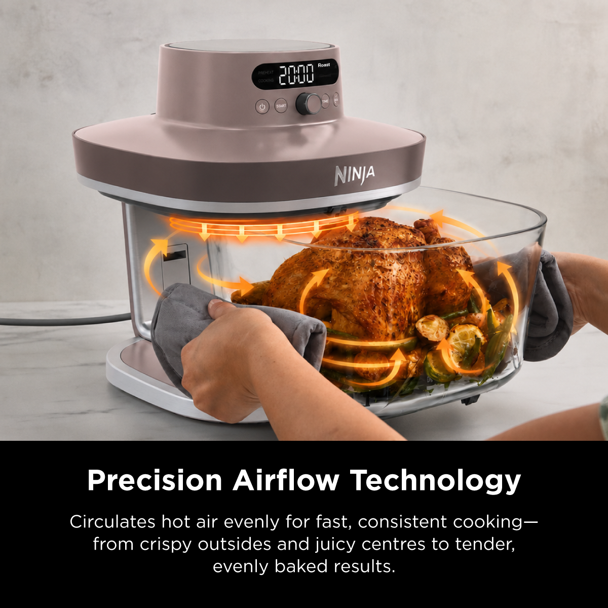 AS101 CRISPI PRO GLASS AIRFRYER | Free Ninja CleanCrisp Cookware Worth $49.99