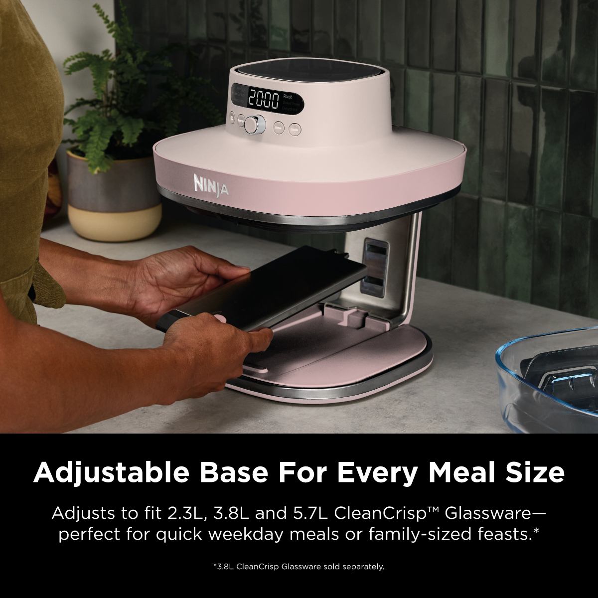 AS101 CRISPI PRO GLASS AIRFRYER | Free Ninja CleanCrisp Cookware Worth $49.99