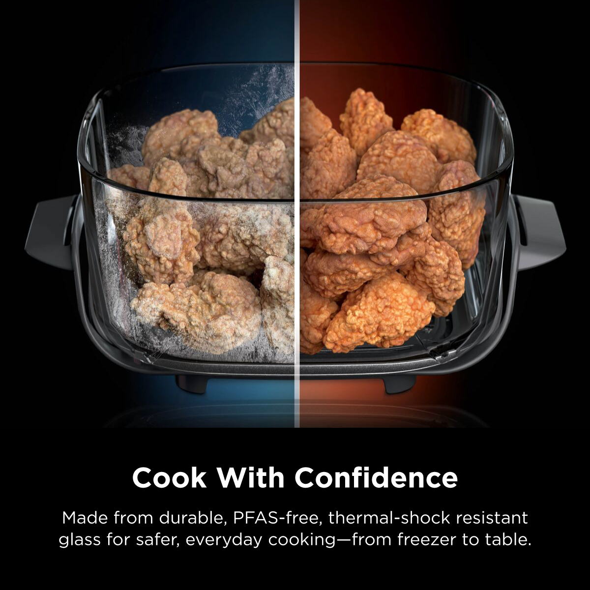 AS101 CRISPI PRO GLASS AIRFRYER | Free Ninja CleanCrisp Cookware Worth $49.99