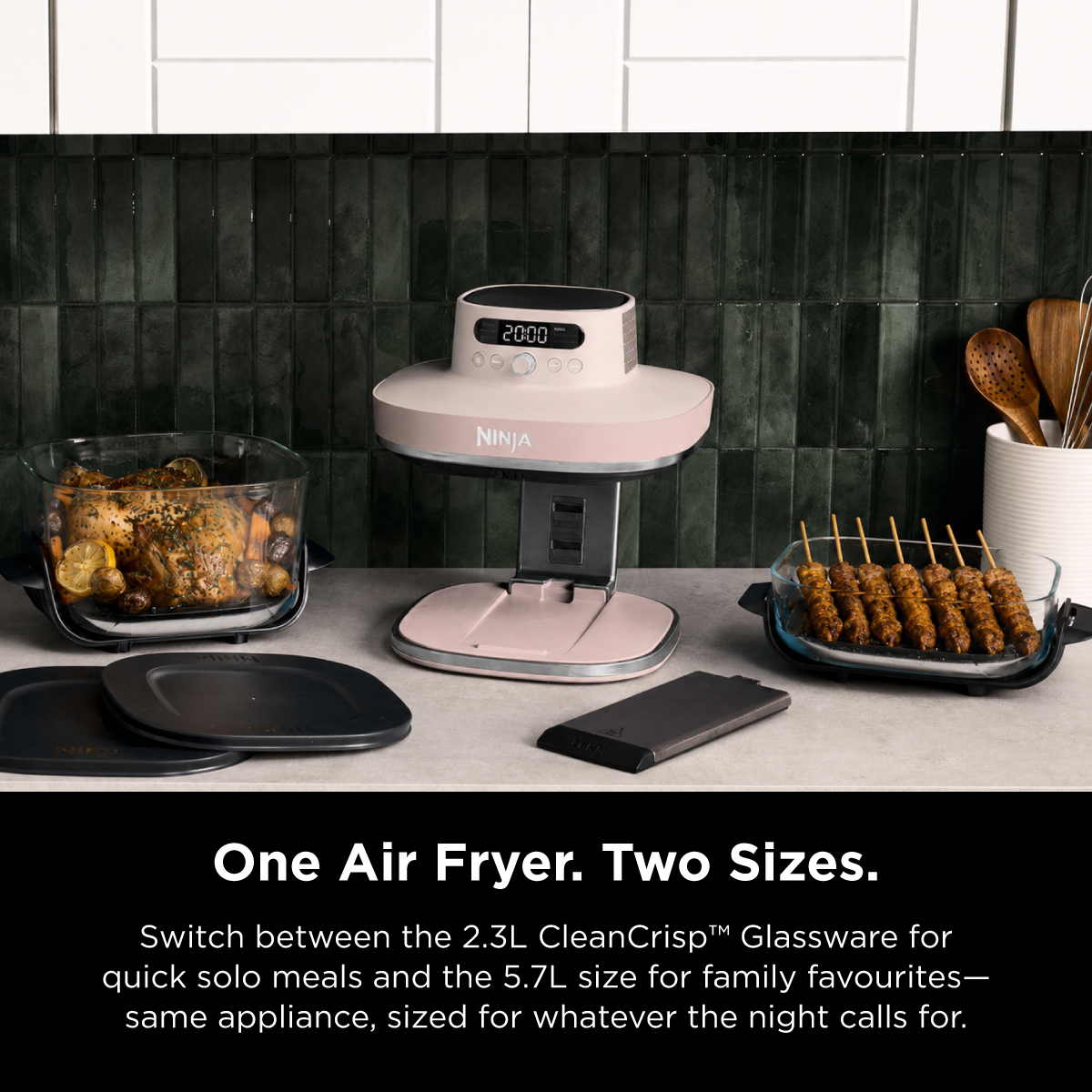 AS101 CRISPI PRO GLASS AIRFRYER | Free Ninja CleanCrisp Cookware Worth $49.99