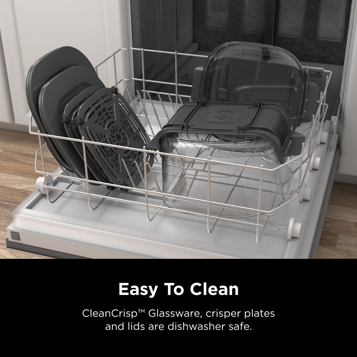 AS101 CRISPI PRO GLASS AIRFRYER | Free Ninja CleanCrisp Cookware Worth $49.99