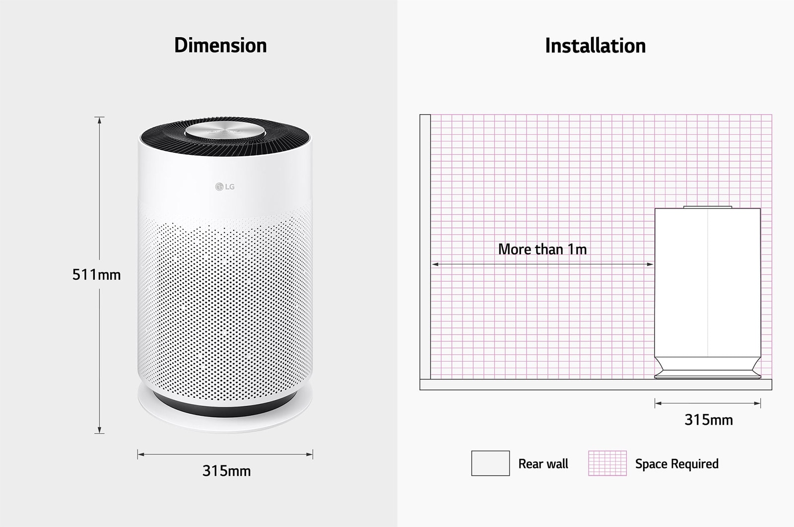 AS60GHWG0 60m² AIR PURIFIER