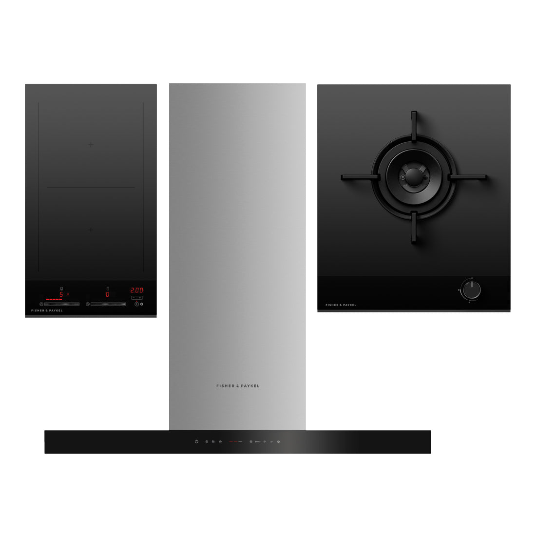 CI302DTB4 30CM INDUCTION HOB & CG451D 45CM GAS HOB & HC90DCXB4 90CM HOOD