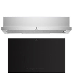 BUNDLE: ECP9541X 90CM PULL-OUT EXTRACTOR HOOD & EHI8255BE 80CM INDUCTION HOB