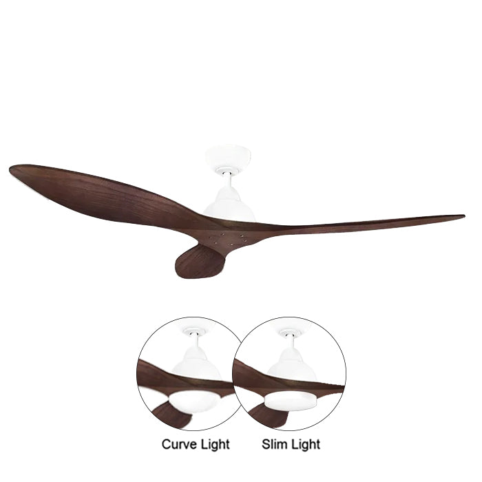 BOW 42/52-INCH DC CEILING FAN WITH OPTIONAL LIGHT