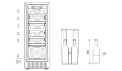 BUW20BA 20 BOTTLES WINE CHILLER