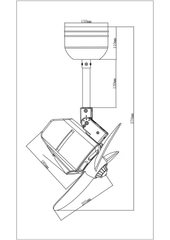 DINO 16-INCH SMART CORNER CEILING FAN