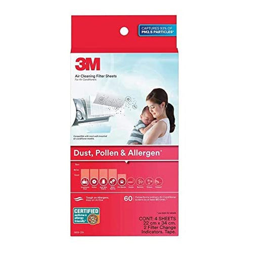 9808-CEN AIR CLEANING FILTER SHEETS FOR AIRCON - DUST, POLLEN & ALLERGEN