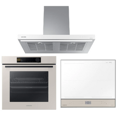 90CM WALL-MOUNT HOOD & 60CM BUILT-IN OVEN & 60CM 4-ZONE INDUCTION HOB | Free $600 Mooments Vouchers Redeem From Samsung
